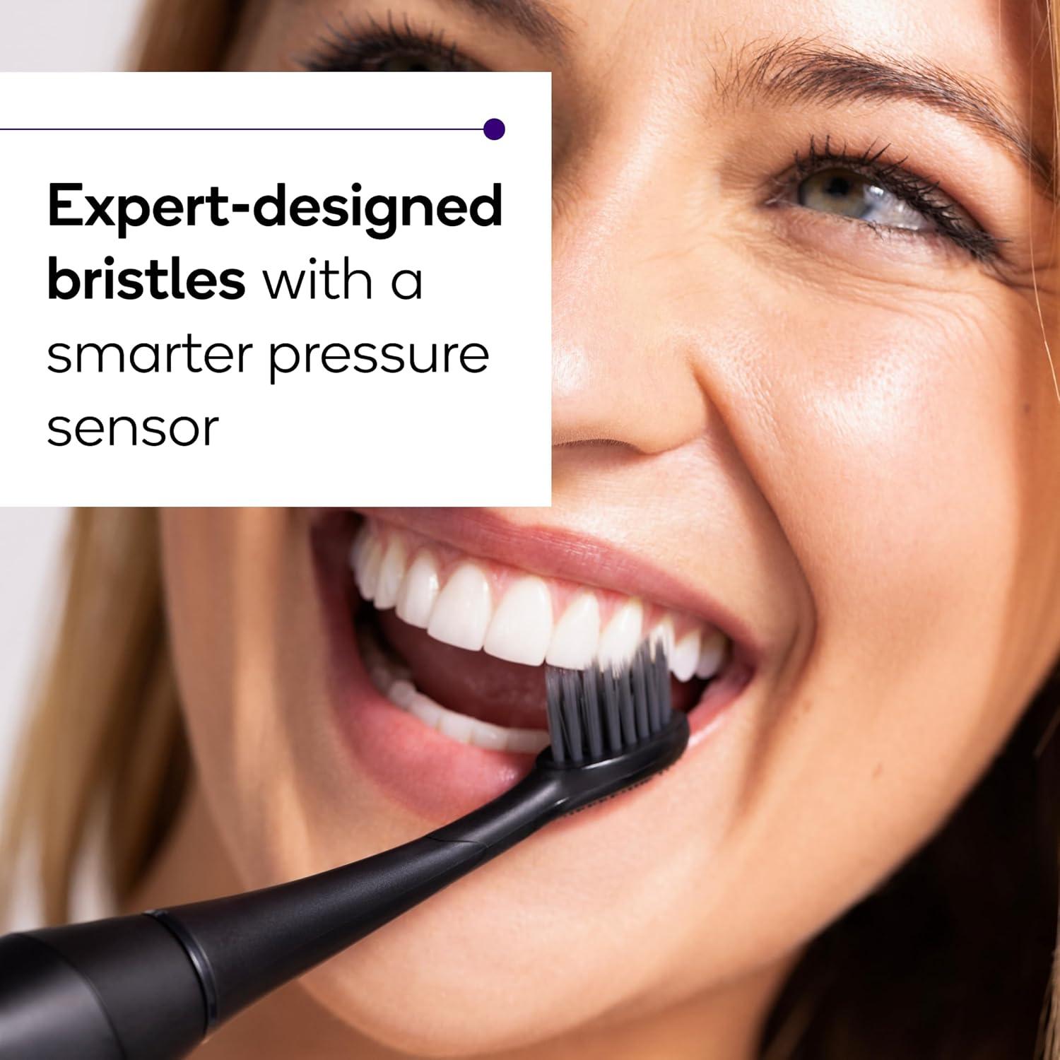 image:imageBurst Pro Sonic Advanced Electric Toothbrush for Adults Rose Gold Soft Bristles 33000 Vibrations LongLasting Battery and Multiple Brushing ModesBlack