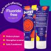 BURST Bubblegum Bonanza Kids Toothpaste with Fluoride (4oz) | Great Tasting | Flavored for Children & Toddlers | Anticavity | Dye Free & Vegan | Safe for Kids Ages 2+(Strawberry Fluoride-Free 2 Pack)