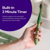 Burst Nova Toothbrush (2 Pack/Blue & Green) | Sonic Powered Teeth Whitening | Super-Soft Bristles | 18000 VPM | 2 Minute Timer | Aluminum Handle | Replaceable Brush Head | Compact Size | AAA Battery(Blue & Green)