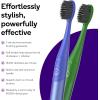Burst Nova Toothbrush (2 Pack/Blue & Green) | Sonic Powered Teeth Whitening | Super-Soft Bristles | 18000 VPM | 2 Minute Timer | Aluminum Handle | Replaceable Brush Head | Compact Size | AAA Battery(Blue & Green)