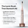 Burst Original Sonic Electric Toothbrush for Adults (Black) | Rechargeable Electric Sonic Toothbrush | Soft Bristle Deep Clean Stain & Plaque Removal | 3 Modes: Teeth Whitening, Sensitive & Massage(Rose Gold)