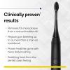 Burst Original Sonic Electric Toothbrush for Adults (Black) | Rechargeable Electric Sonic Toothbrush | Soft Bristle Deep Clean Stain & Plaque Removal | 3 Modes: Teeth Whitening, Sensitive & Massage(Black)