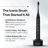 Burst Original Sonic Electric Toothbrush for Adults (Black) | Rechargeable Electric Sonic Toothbrush | Soft Bristle Deep Clean Stain & Plaque Removal | 3 Modes: Teeth Whitening, Sensitive & Massage(Black)