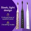 Burst Original Sonic Electric Toothbrush for Adults (Black) | Rechargeable Electric Sonic Toothbrush | Soft Bristle Deep Clean Stain & Plaque Removal | 3 Modes: Teeth Whitening, Sensitive & Massage(White)