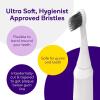 Burst Original Sonic Electric Toothbrush for Adults (Black) | Rechargeable Electric Sonic Toothbrush | Soft Bristle Deep Clean Stain & Plaque Removal | 3 Modes: Teeth Whitening, Sensitive & Massage(White)
