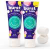 BURST Bubblegum Bonanza Kids Toothpaste with Fluoride (4oz) | Great Tasting | Flavored for Children & Toddlers | Anticavity | Dye Free & Vegan | Safe for Kids Ages 2+(Marshmallow Fluoride 2 Pack)