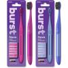 Burst Nova Toothbrush (2 Pack/Blue & Green) | Sonic Powered Teeth Whitening | Super-Soft Bristles | 18000 VPM | 2 Minute Timer | Aluminum Handle | Replaceable Brush Head | Compact Size | AAA Battery(Pink & Blue)