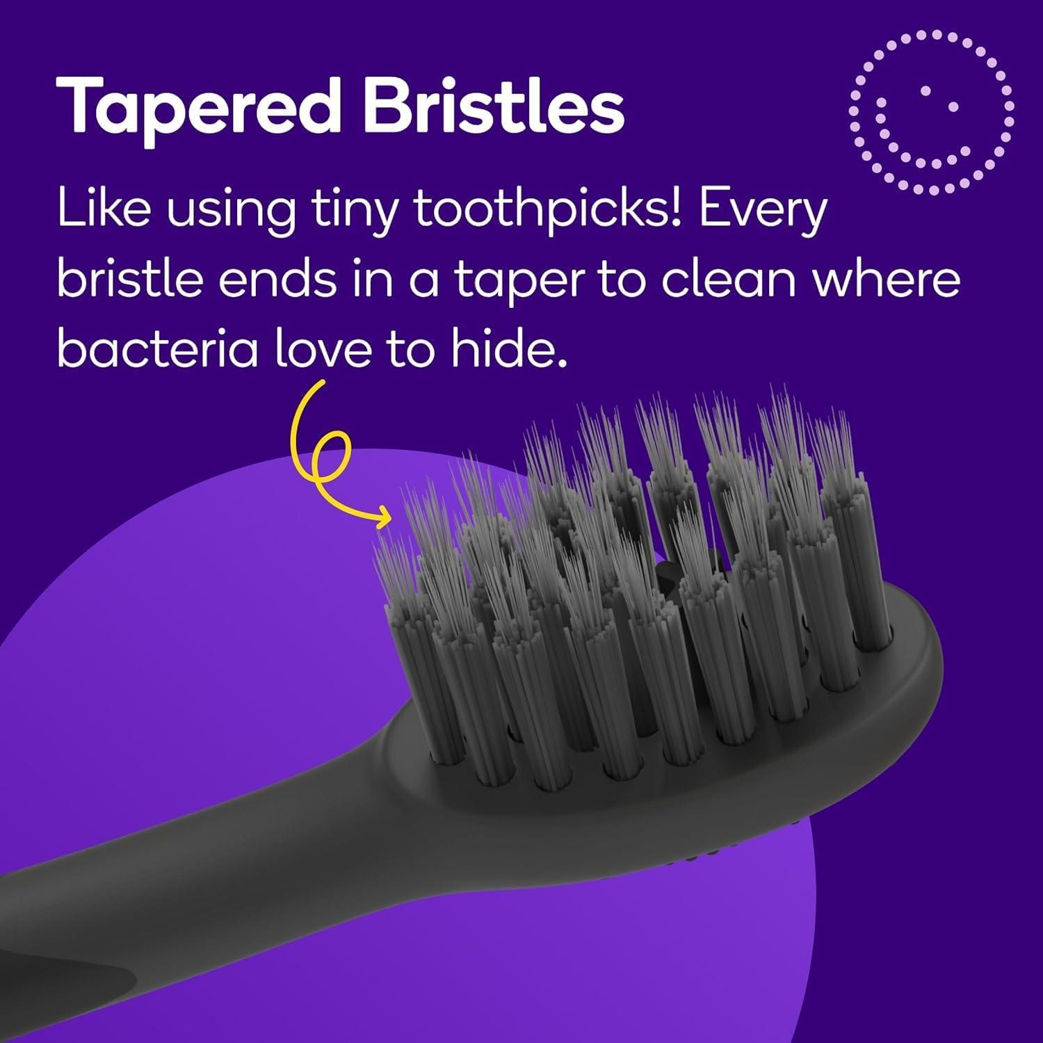 image:imageBURST Genuine Replacement Heads for Original Sonic Electric Toothbrush White3 Pack Ultra Soft Bristles for a Deep Clean Stain amp Plaque RemovalBlack