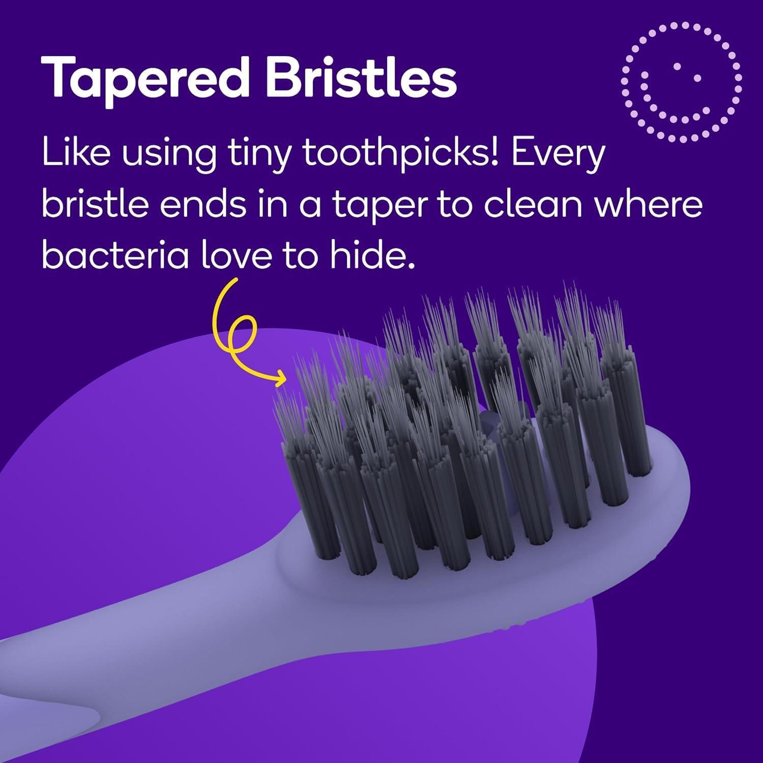 image:imageBURST Genuine Replacement Heads for Original Sonic Electric Toothbrush White3 Pack Ultra Soft Bristles for a Deep Clean Stain amp Plaque RemovalLavender