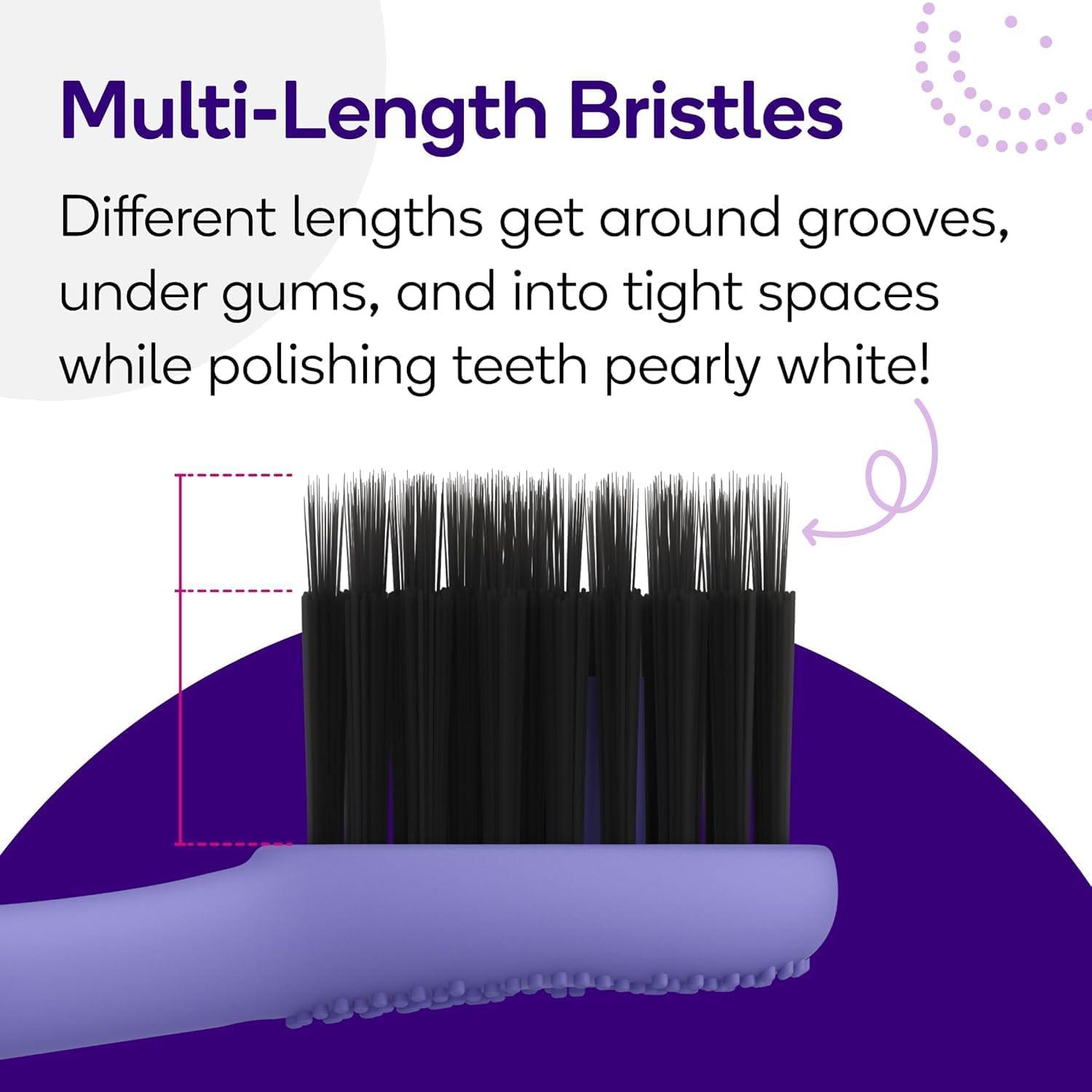 image:imageBURST Genuine Replacement Heads for Original Sonic Electric Toothbrush White3 Pack Ultra Soft Bristles for a Deep Clean Stain amp Plaque RemovalLavender