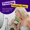 Burst Electric Water Flosser for Teeth Cleaning (3 Modes/Black) | Cordless | Plaque Removal Between Braces & Dental Work | Portable Floss | Refillable 110mL Tank(Rose Gold)