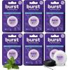 BURST Expanding Dental Floss (Mint Eucalyptus/160 Yards) | Stain Absorbing & Woven Teeth Floss with Xylitol Coating to Fight Cavities | Vegan | Paraben Free Expanding Floss(720 Foot (Pack of 1))