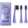 BURST Genuine Replacement Heads for Original Sonic Electric Toothbrush (White/3 Pack) | Ultra Soft Bristles for a Deep Clean | Stain & Plaque Removal(Lavender)