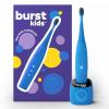 Burst Kids & Toddlers Electric Toothbrush (Pink) | Soft Bristles | Two Minute Timer | Rechargeable Battery | Easy-Grip Silicone Handle | 2 Modes for Healthy Smiles | Ages 3+(Blue)