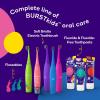 BURST Kids Flossers (90 Count/1 Pack) | Strawberry Aroma | Toddler Dental Flossable Picks with Ergonomic Design | No-Slip Grip | Smiley Face and Fun Colors(180 Count (Pack of 1))
