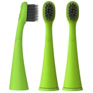 BURST Genuine Replacement Heads for Kids Electric Toothbrush (Green/3 Pack) | Perfect Fit | Ultra Soft Bristles | 9 Months of Supply(Green)