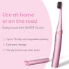 Burst Curve Sonic Electric Toothbrush for Adults (Cobalt Blue) | Slim Travel Brush with Cover | Ultra Soft Bristles | Up to 2 Month Rechargeable Battery | Two Modes & Timer(Blush Pink)