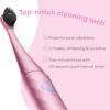 Burst Curve Sonic Electric Toothbrush for Adults (Cobalt Blue) | Slim Travel Brush with Cover | Ultra Soft Bristles | Up to 2 Month Rechargeable Battery | Two Modes & Timer(Blush Pink)
