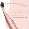 Burst Curve Sonic Electric Toothbrush for Adults (Rose Gold) | Slim Travel Brush with Cover | Ultra Soft Bristles | Up to 2 Month Rechargeable Battery | Two Modes & Timer