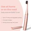 Burst Curve Sonic Electric Toothbrush for Adults (Rose Gold) | Slim Travel Brush with Cover | Ultra Soft Bristles | Up to 2 Month Rechargeable Battery | Two Modes & Timer