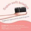 Burst Curve Sonic Electric Toothbrush for Adults (Rose Gold) | Slim Travel Brush with Cover | Ultra Soft Bristles | Up to 2 Month Rechargeable Battery | Two Modes & Timer