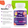 Burst Kids Probiotics (Strawberry Vanilla/45 Chewable Lozenges) | Dental Probiotics for Kids 3+ to Support Oral, Ear, Throat & Respiratory Health | 3 Billion CFUs | Safe Ingredients | Made in USA