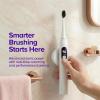 Burst Pro Sonic Advanced Electric Toothbrush for Adults (Black) | Soft Bristles | 33,000 Vibrations | Long-Lasting Battery and Multiple Brushing Modes(White)