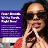 Burst Teeth Whitening Breath Strips (Polar Mint/4 Pack) | Kills 93% of Bad Mouth Germs | Up to 4 Shades Whiter in One Use | Easy to Apply/Quick Dissolving(96 Count (Pack of 1))