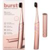 Burst Curve Sonic Electric Toothbrush for Adults (Rose Gold) | Slim Travel Brush with Cover | Ultra Soft Bristles | Up to 2 Month Rechargeable Battery | Two Modes & Timer