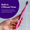 Burst Nova Toothbrush (2 Pack/Red & Orange) | Sonic Powered Teeth Whitening | Super-Soft Bristles | 18000 VPM | 2 Minute Timer | Aluminum Handle | Replaceable Brush Head | Compact Size | AAA Battery(Pink & Green)