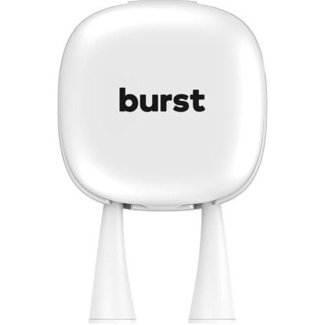 image:imageBURST UV Toothbrush Sanitizer White UVC Light Technology Dual Toothbrush Cleaner in 2 Minutes USBC Rechargeable Sleek Home amp Travel Design Toothbrush Sanitizer and Holder